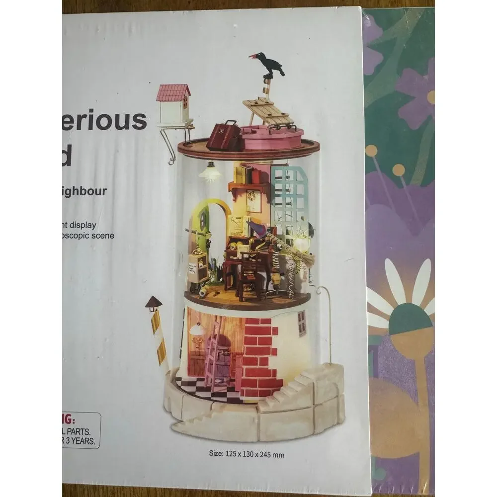 NWT Rolife Mysterious World Secluded Neighbour DS003 DIY Miniature House LED
